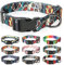HEELE Hundehalsband, Hunde Halsband für Welpen Kleine Mittlere Große Hunde, Gemustertes Hundehalsbänder Verstellbares, Komfort, Robustem HundeHalsband, Schwarz, S