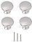 ShipeeKin 4X Satin Nickel Cabinet Knobs Door Knob for Kitchen Bathroom Modern Dresser Drawer Pull Knobs 30mm Furniture Hardware