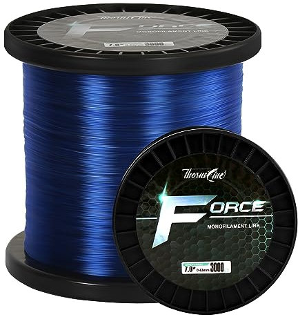 ThornsLine Force Monofilament Fishing Line, Heavy Duty Strong Mono Fishing Wire 35lb, Clear Nylon Leader Line 300yds