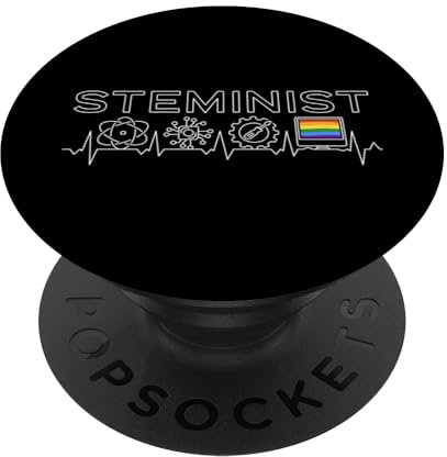 Steminist Regenbogen Flagge Gleichheit LGBTQ STEM Gay Pride Wissenschaft PopSockets mit austauschbarem PopGrip