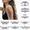 9 Feuilles Sexy Tatouage Autocollants Grande Taille Papillon ImperméAble Tatouage Temporaire Taille Adulte Tatouage Couverture Lotus Faux Tatouage Femmes Tatouage Abdominal Femmes Et Filles