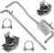Polmo Schalldämpferset Auspuffanlage Auspuff für Renault Megane 3 III 2008-2015 1.5 dCi 1.6 dCi 1.9 dCi