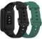 Pheant Sportarmband Kompatibel mit Xiaomi Smart Band 7 Pro Armband Silikon Ersatzarmband für Damen Herren, Schwarz Dunkelgrün