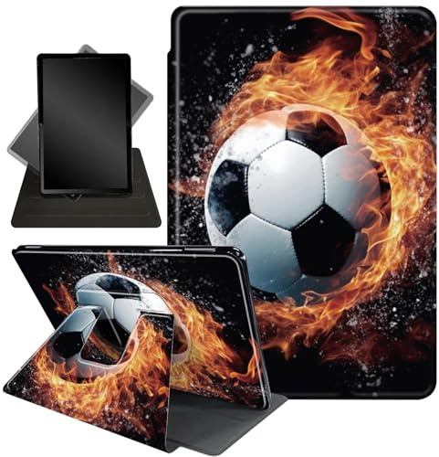 Case for 6 Kindle Paperwhite (10th Generation, 2018 Release),360 Degree Rotating Stand Smart Protective Cover Case for Kindle Paperwhite 4 10th Gen,Fire Football