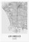 JUNOMI® Los Angeles Poster 50x70 cm Wohnzimmer Deko, Modernes Wandbild, Los Angeles Bild, Wandbild ohne Rahmen, Stadtplan Poster Los Angeles