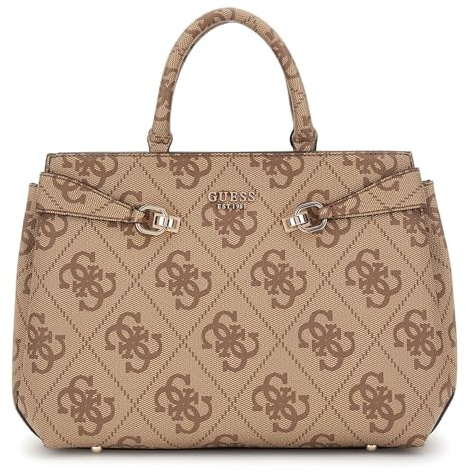 GUESS Lorelei Girlfriend Satchel Latte Logo
