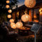 10er LED Solar Lichterkette Aussen,LED Solar Rattankugel Lampion,Lampions Led Lichterkette Solar Außen Wetterfest,Wasserdicht Lichterkette Außen Solarlampen,Solarleuchten Garten Outdoor