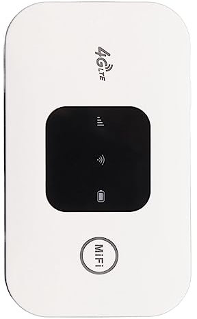 Router Wireless 4G, Hotspot Internet Portatile con Batteria da 2100 MAh, stabilità della Rete, Copertura WiFi, da 8 a 10 Utenti, Router SIM Card