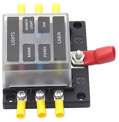 Cabilock 1 Satz Durable Sicherungsbox für Autos und Boote mit Aufklebern zur Einfachen Reparatur und für Zuverlässigen Stromschutz