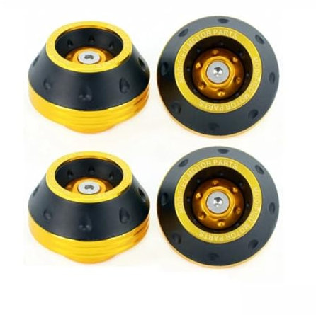 GUICFRF Slider Sturzschutz 4Pcs Universal Motorrad Rad Schutz Crash Pad Motorrad Crash Protektoren Motocross Front Slider Cups(G 2pairs)