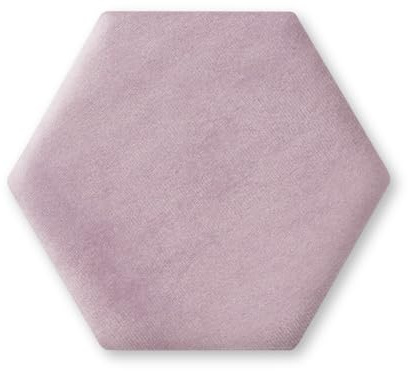 TAPHICEROS Hex Wandpaneel Polsterpaneel, 30x26 cm, Swing 13, Puderrosa, Wandkissen Hexagon Wandpolster Kopfteil für Bett Gepolstert Polsterplatte für Schlafzimmer, Wohnzimmer, Büro, Kinderzimmer