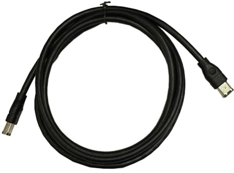 Flaroey 1,8 M Firewire-Kabel, Schwarz, IEEE 1394, Firewire 400 auf Firewire 400, Kabel, 6-Poliger Stecker auf 6-Poligen Stecker, Einfache Installation, Einfach zu Verwenden