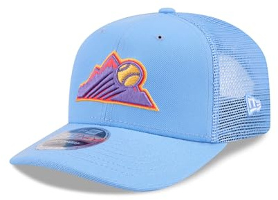 New Era Colorado Rockies 9Seventy Stretch-Snap MLB Trucker Cap Hellblau - One-Size