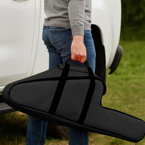 Mallette de tronçonneuse transportable avec design ergonomique pour une facilité de mouvement et une protection cohérente des outils (40,6 à 45,7 cm noir)