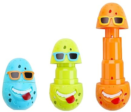 Fonowx 3 Teiliges Set Sprungringe für Den Pool, Schwimmbadspielzeug, Sommer Wassergymnastik, Tauchringe Zum Sinken Im Pool, Spielzeug für Jungen Und Mädchen, Clown