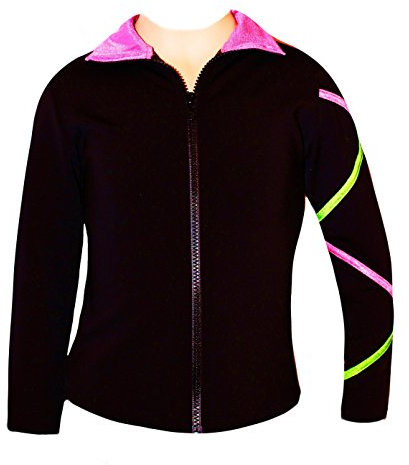 Ice Fire Eiskunstlauf Criss Cross Jacke – Pink/Lime