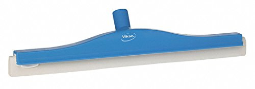 Vikan - Hygiene Klassischer Bodenabzieher - Mit festem Hals - Weiße Kassette - 500mm - Blau