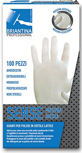 Die briantina gua02603 a Handschuhe Sense Latex, Medium, 100 Stück