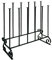 Garden Pride Wellington Boot Rack - Black - Metal - Indoor and outdoor - Holds six pairs of Wellies - The Ideal Welly Storage Solution - Wellington Boot Stand