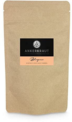 Ankerkraut Bolognese Gewürz, für italienische Spagetti Bolognese und Lasagne, 200g im aromadichten Beutel