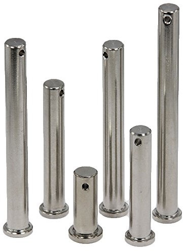 Steckbolzen 6x24 mm - (5 Stück) - Sicherungsbolzen/Splintbolzen/Bolzen - aus Edelstahl A4