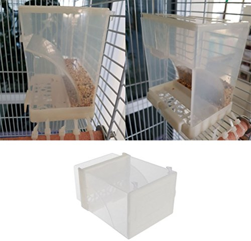 Keer123 Futterspender für Vögel, Futterbehälter, Samenspender, Schüssel für Wellensittiche, Sittiche, Nymphensittiche, Graupapageien, Kakadus, Aras, Amazonas-Liebensittiche, Finken, Kanarienvögel