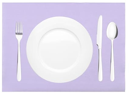 Mank Tischset aus Airlaid Uni | Tischsets 40 x 30 cm für Gastronomie und Feiern |100 Stück (Lila)