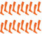 RHINOS sports Strumpfstutzen Unit 10er Pack, Farbe:orange, Größe:38-41