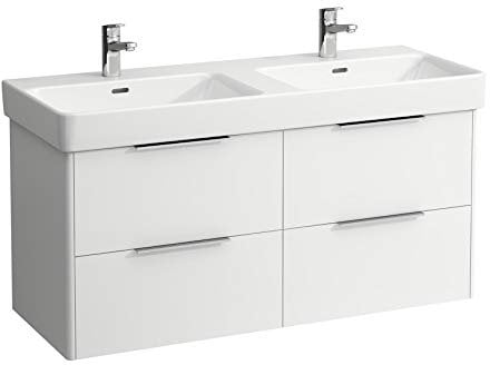 Laufen Base Waschtischunterschrank, 4 Schubladen, für Waschtisch 814966, Farbe: Ulme dunkel