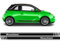 Auto-Dress Seitenstreifen Aufkleber Set/Dekor passend für Opel Adam - Motiv: Wunschtext (110 Black Gloss)