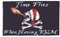 AZ FLAG - Flagge Pirat Time Flies When Having Rum - 90x60 cm - Piraten Totenkopf Fahne 100% Polyester mit Messing-Ösen - UV-beständig - Vives Farben - 50g