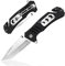 HONZIN 6-En-1 Couteau de Poche 3Cr13 en Acier Inoxydable Multitool avec Clip Ceinture, Poignée G10, Couteau Pliant Portable de Sauvetage de Survie pour Camping en Plein Air Randonnée