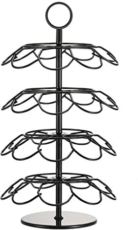 HJHIWE Support de dosettes de café, support de tasse K, rotation à 360 degrés, compatible avec 36 capsules de café