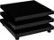 STILISTA® Couchtisch 360° schwenkbare Tischplatten, Cube-Design, Verschiedene Größen und Farben, 73 x 73 cm Hochglanz schwarz