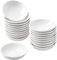 UIBFCWN Juego de 20 Cuencos para Salsa, Cuencos Aperitivo, Cuencos Redondos para Salsa de Soja, Cuencos para Mermeladas, Mini Cuencos de Porcelana para Salsas, Salsa de Barbacoa, 7,6 x 2cm