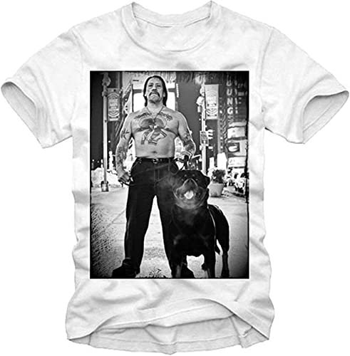 Men's T-Shirt Danny Trejo Machete Rodriguez from Dusk Till Dawn White L