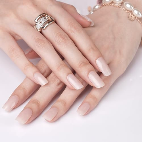 DANNI & TONI Halb ausgehärtete Gel Nagelfolien (Sand Beige) Neutral Einfarbig Silber Glänzend Gel Nagel Aufkleber, Halbgehärtete Nagelfolie Nagelsticker Nageldesign Wraps 28 Aufkleber