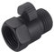 ChuangTim Matte Black Water Flow Control Valve, 1/2 Shower Head with Shut Off Valve, Brass Shut Off Valve for Handheld Shower, Water Pressure Regulator Replacement for Shower System