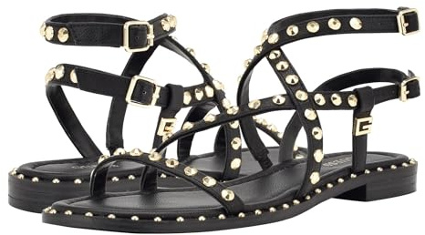 GUESS Damen Yamara Sandale, Schwarz 001, 37 EU
