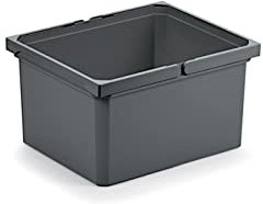 Naber Mülleimer | Modell 8013329 | Volumen 18L | 315 x 382 x 216 mm | Kunststoff Anthrazit