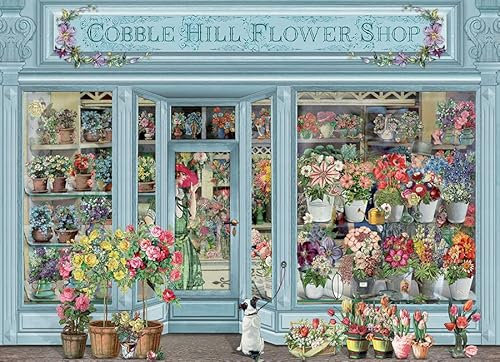Cobble Hill 1000 Teile Puzzle – Pariser Blumen – Musterposter im Lieferumfang enthalten