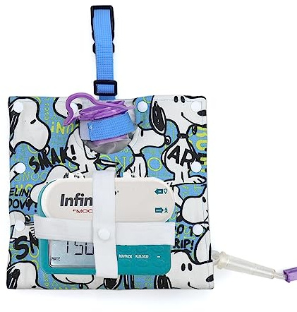 Insulated Food Bag Cover with Pump Holder and Buckle Straps for Enteral Feeder Pump, IV Bar, Wheelchair