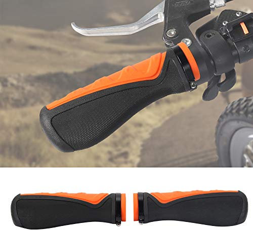 Fahrradgriffe Orange Lenkergriffe Gummi Orange Schwarz 1 Paar Fahrrad-Fahrradgriff Anti-Rutsch-Mountainbike-Lenkergriffe Sories
