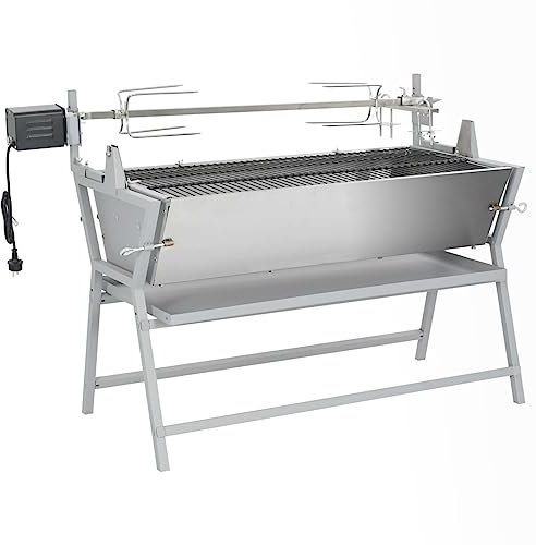 LAPOOH Asador Barbacoa, Barbacoas De Carbon Y Leña, Barbacoa Portatil, Barbacoas Terrazas Pisos, Parrilla Barbacoa, Barbacoas Exterior, de Hierro y Acero Inoxidable