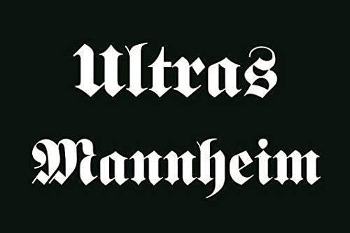 U24 Aufkleber Ultras Mannheim Flagge Fahne 12 x 8 cm Autoaufkleber Sticker