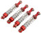 QANYEGN 2 Paar RC-Car-Stoßdämpfer, Universal-Stoßdämpfer aus Aluumlegierung, 60-mm-RC-Car-Modifikationsteile Für C14 C24 MN(Rot)