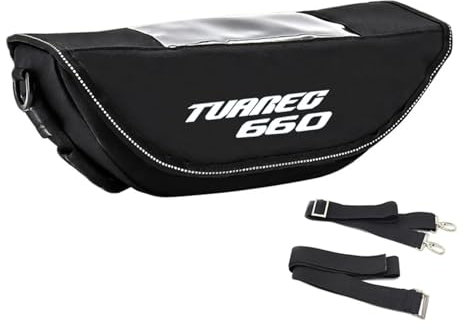 BOLNEY Leder schwarz WASSERDICHT LANGLEBIG EINFACHE Insta Für Aprilia Tuareg 660 Tuareg660 wasserdichte Tasche Für Motorradzubehör, Aufbewahrung, Lenkertasche, Reise-Werkzeugtasche