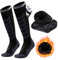 Alpaka Skisocken Herren Damen Thermosocken Kniestrümpfe 2 Paar Wolle Snowboard Socken Dicke Winter Warme Outdoor Sportsocken Kompressionsstrümpfe Extra Kissen Schweißabsorbierend Atmungsaktiv 35-51