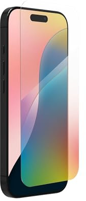 ZAGG InvisibleShield Glass Elite VisionGuard, Displayschutz aus gehärtetem Glas für iPhone 16 Pro [6.3-Inch], kratzfest, Blaulichtfilter, schmutzabweisend, stossfest (Transparent)