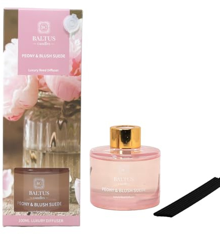 Reed Diffuser 100ml Baltus Peony Blush & Suede Aroma Air Freshener Fragrance